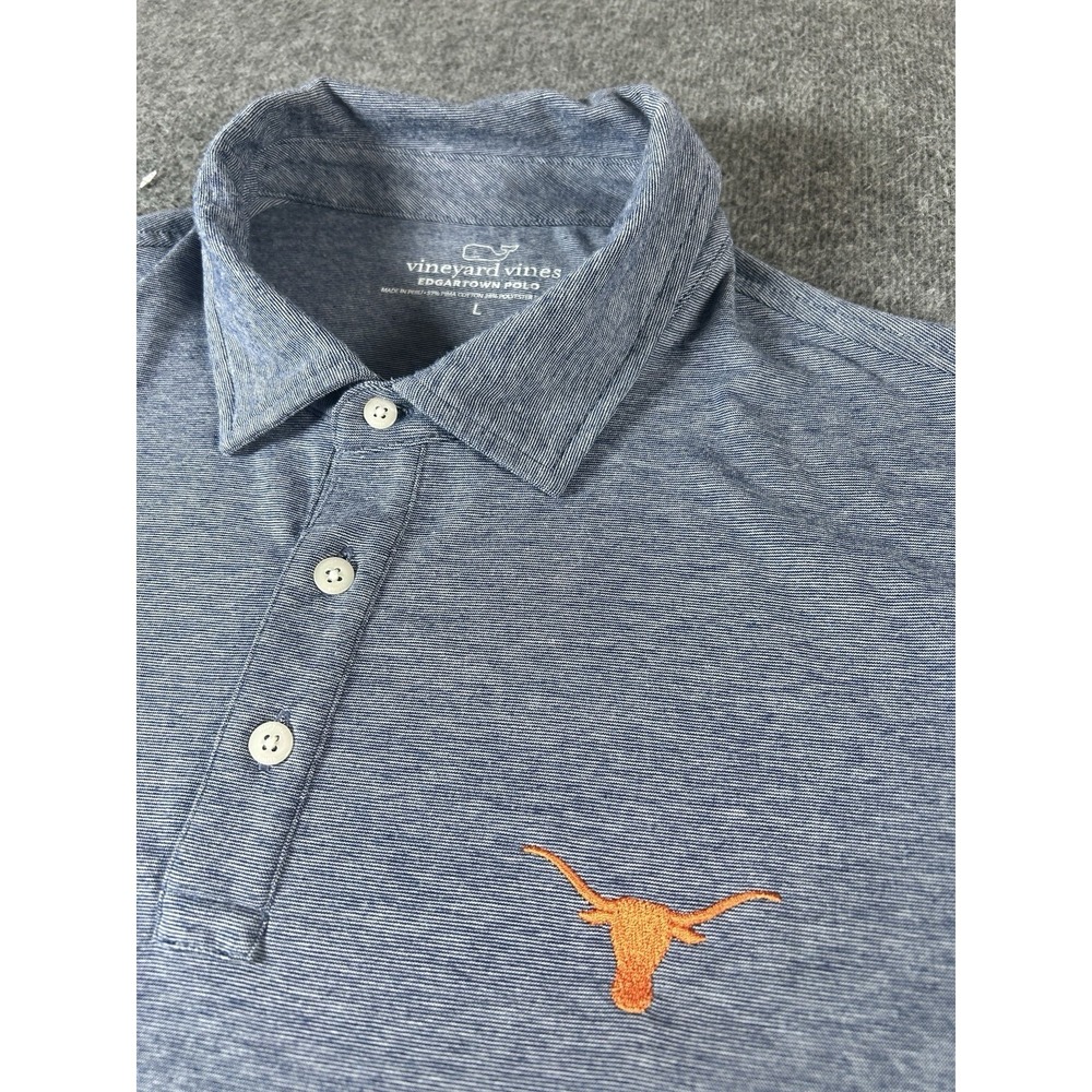 Vineyard Vines Edgartown Polo Shirt Texas Longhorns  Pima Cotton Mens Large